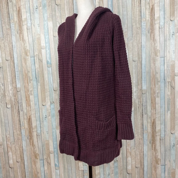 Vince Sweaters - Vince XS Wool Cashmere Waffle Knit Sofia Hooded Cardigan Duster Sweater $550